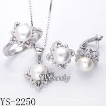 Fashion Jewellery Pearl Set 925 Silver for Party (YS-2250)